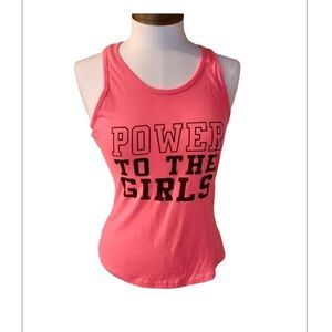 WORKOUT tank top size S pink and black in good condition